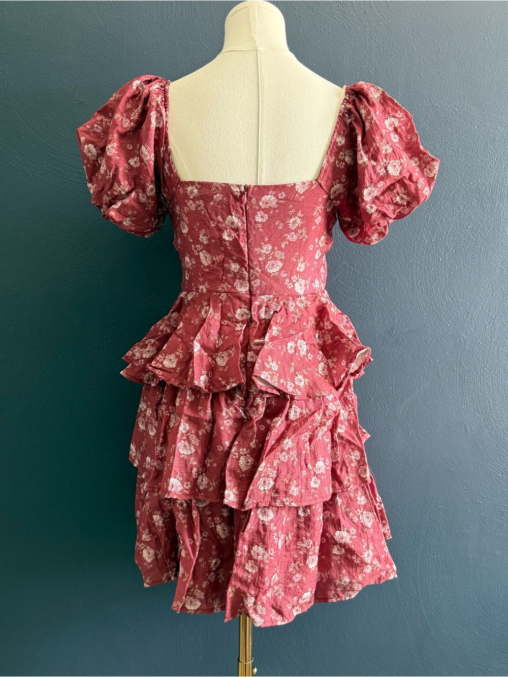 NWOT Altar'd State Brynn Floral Tiered Dress - Size Small - Picture 4 of 6
